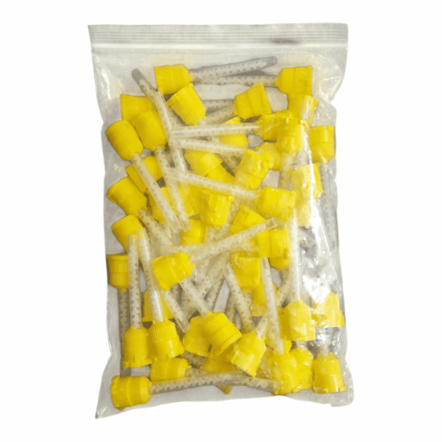Silicone Mixing Tips - Yellow (50) - earplu.gs