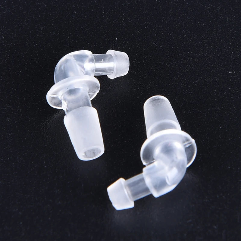 100pcs Connector Elbow for BTE Hearing Aid Earplug Connecting with Tube