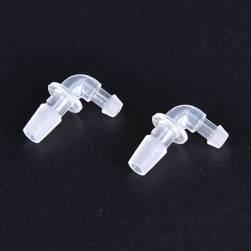 100pcs Connector Elbow for BTE Hearing Aid Earplug Connecting with Tube
