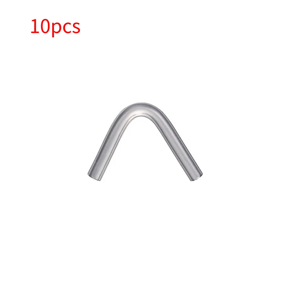 10pcs BTE Earmold Hook Elbow Bent Sound Tubing for Hearing Aid Earmolds