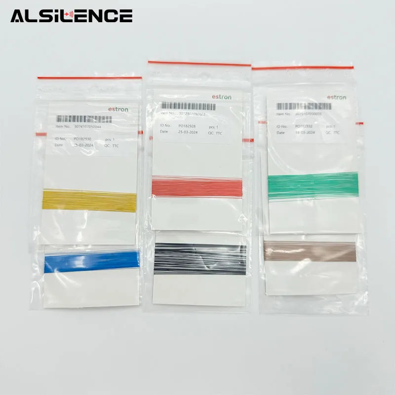 10m/bag Estron Copper Silver Plated Wire Tinned Litz Wire 7PΦ0.05mm Cable for IEM Earphones Hearing Aids