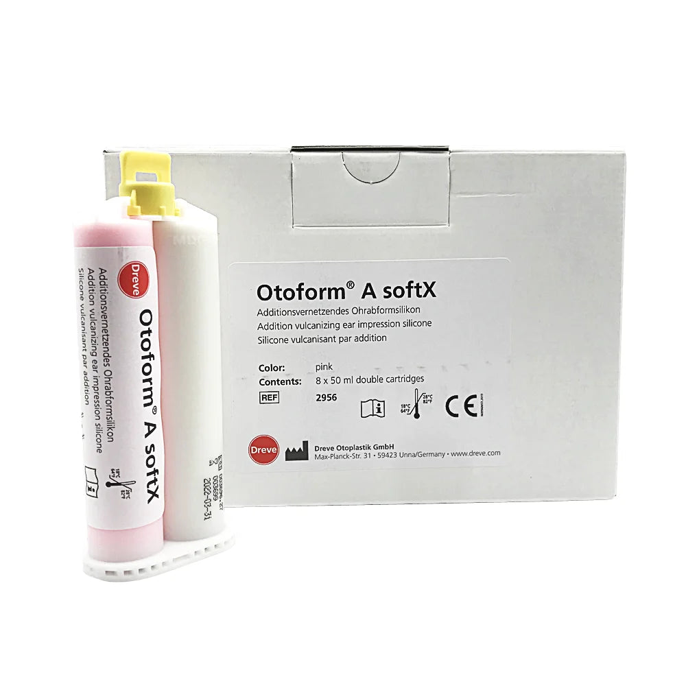 8pcs/Box Dreve Otoform A SoftX Ear Impression Silicone Material Putty Base + Catalyst 50ml