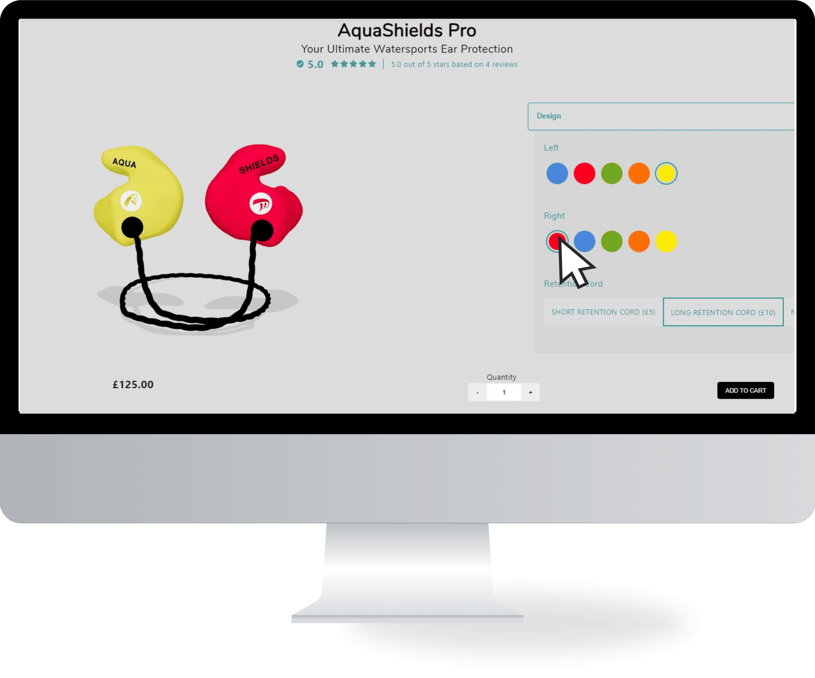 AquaShields Earplugs Gif displaying all the variant options.